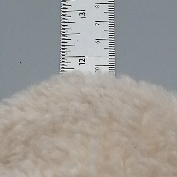 Loft Womens Flat Heel Slide Slipper Cushioned Faux Fur Ivory Sz L 9-10 - Picture 7 of 9